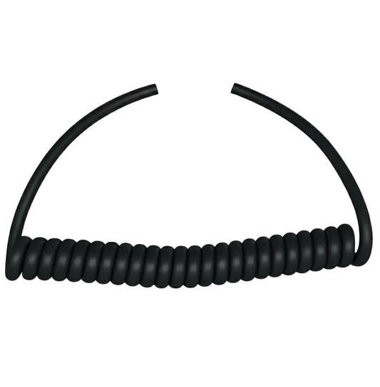 5 Core 0.75sqmm Black Coiled LSZH Power Cable