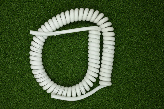 4 Core 1.5sqmm Coiled White LSZH 13amp Power Cable