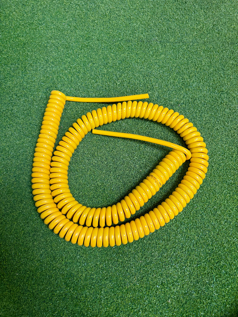 5 Core 0.75sqmm Yellow PUR Coiled Cable