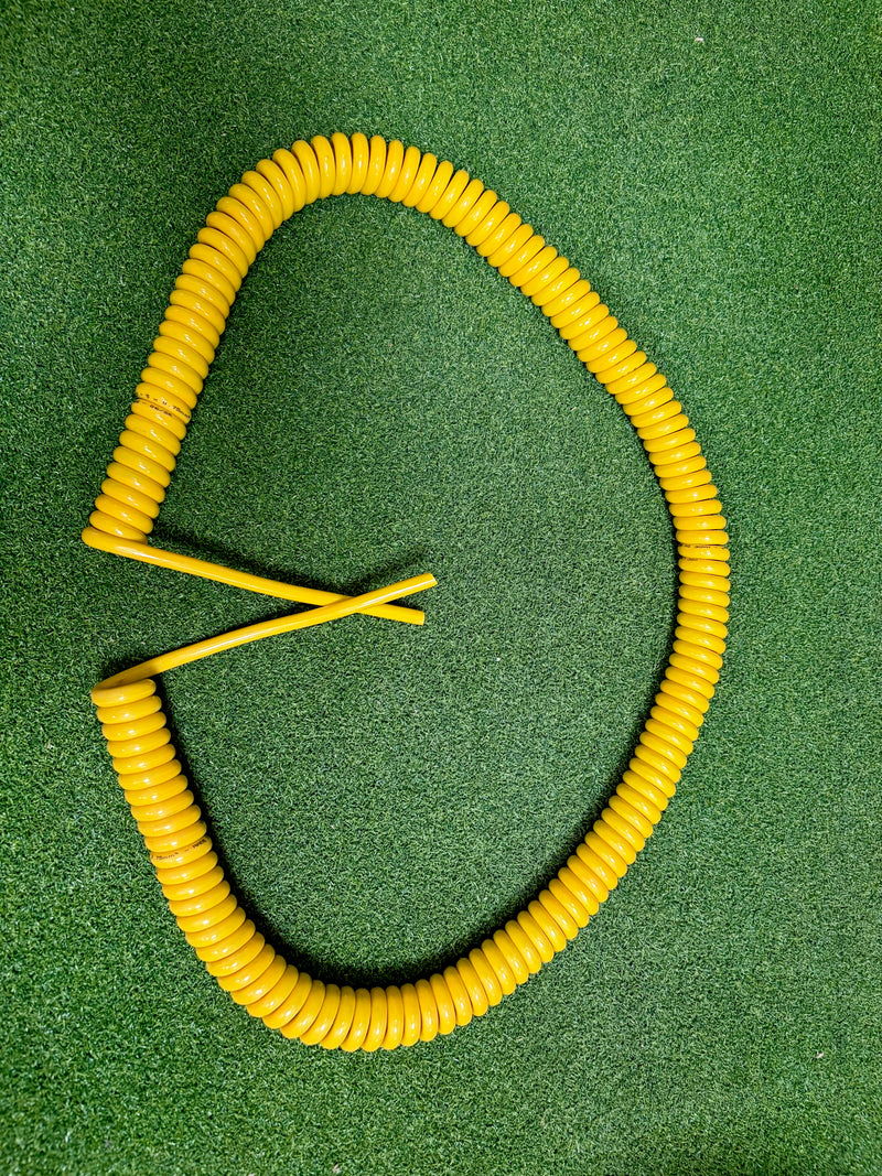 5 Core 0.75sqmm Yellow PUR Coiled Cable