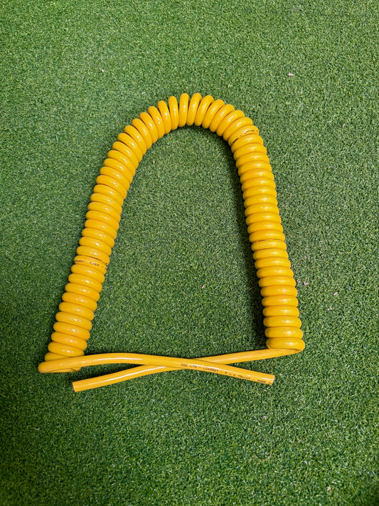 5 Core 0.75sqmm Yellow PUR Coiled Cable