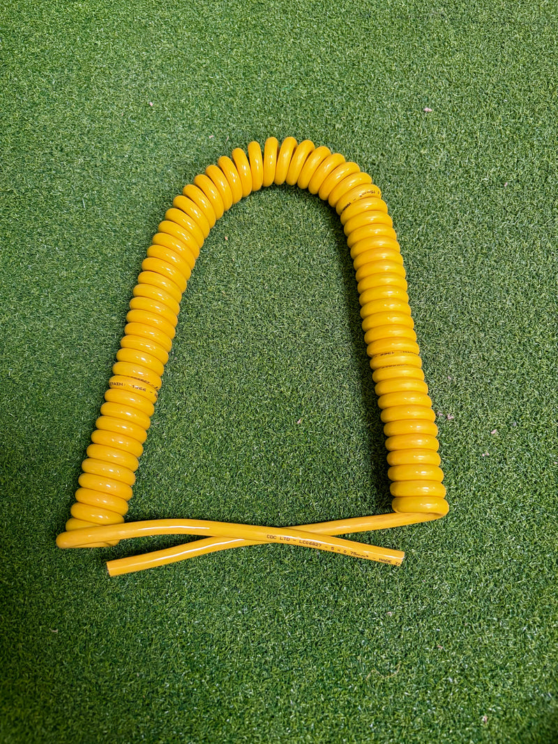5 Core 0.75sqmm Yellow PUR Coiled Cable