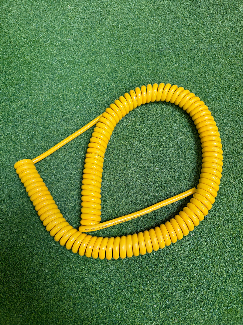 5 Core 0.75sqmm Yellow PUR Coiled Cable