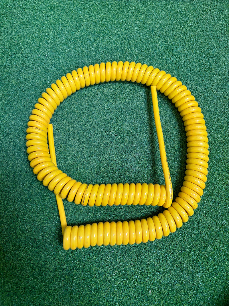 5 Core 0.75sqmm Yellow PUR Coiled Cable