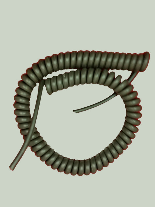 7 Core 1sqmm Coiled Black LSZH Cable