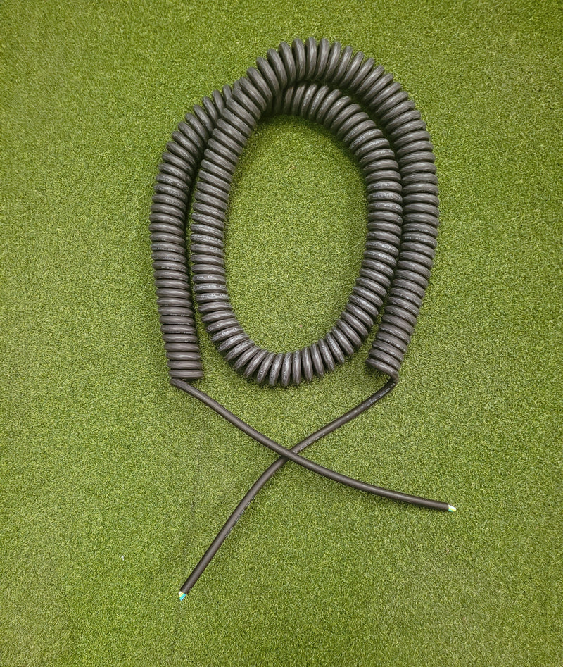 8 Core, 0.5sqmm Black Coiled LSZH Power/ Data Cable