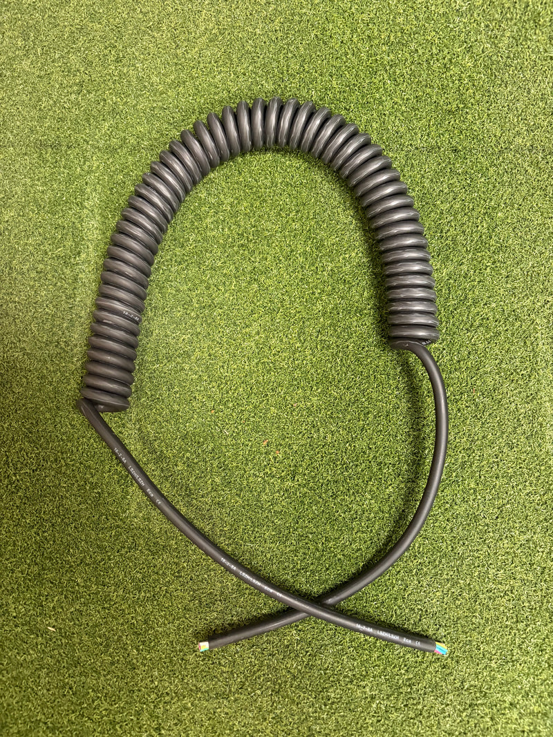 8-adriges, 0,5mm² schwarzes gewickeltes LSZH-Strom-/Datenkabel