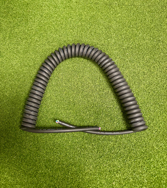 8 Core, 0.5sqmm Black Coiled LSZH Power/ Data Cable
