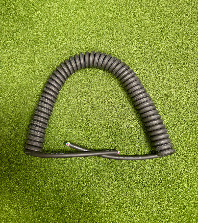 8 Core, 0.5sqmm Black Coiled LSZH Power/ Data Cable
