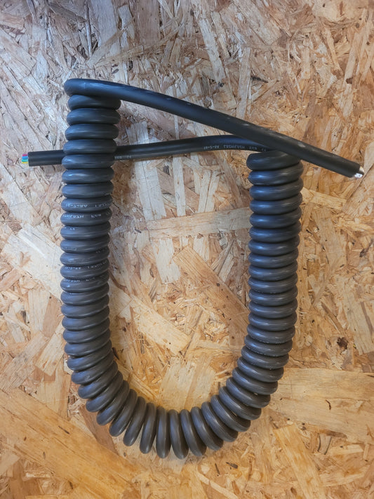 12 Core, 0.5sqmm Black Coiled LSZH Data/ Power Cable