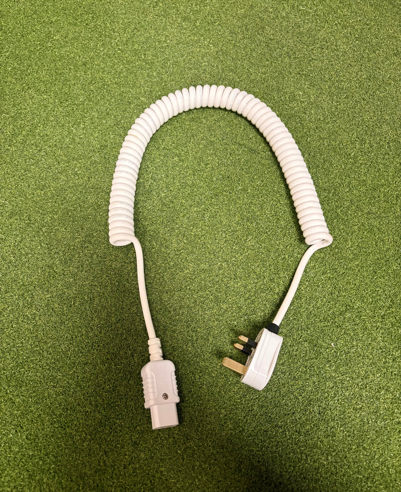 3 Core 1sqmm LSZH Kettle Lead, in White or Black