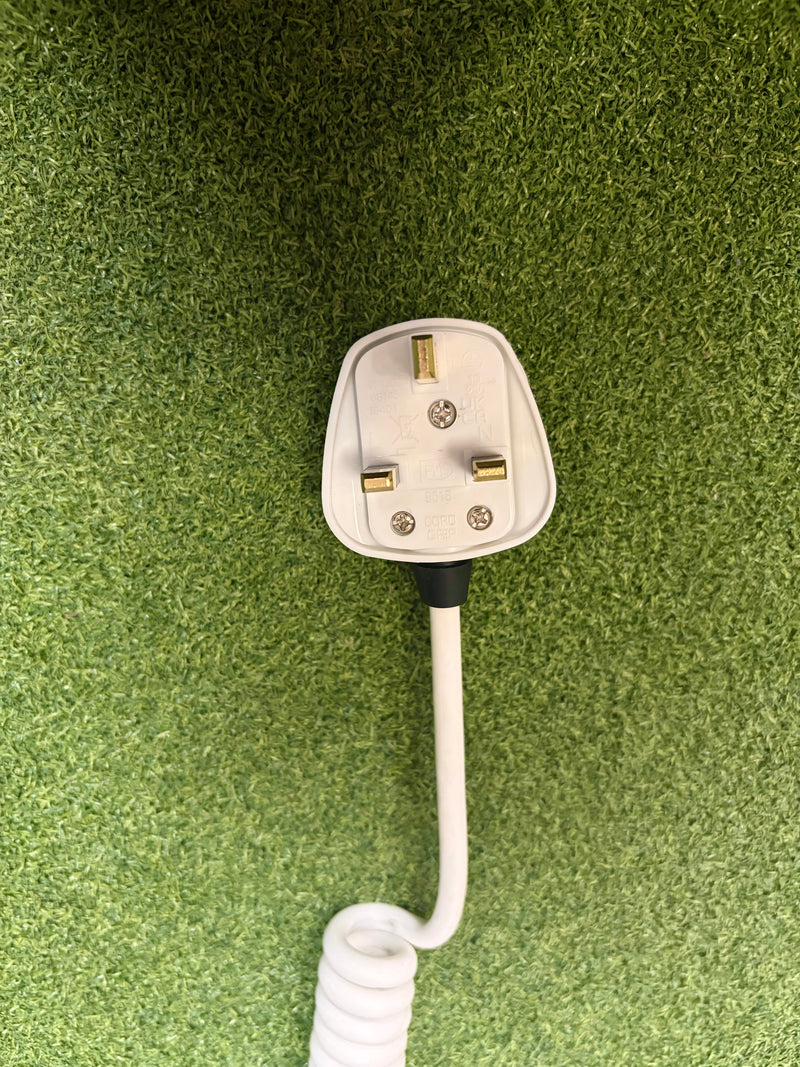 3 Core 1sqmm LSZH Kettle Lead, in White or Black