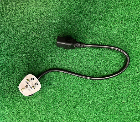 C19 IEC Socket Moulded to a 3 Core, 1.5sqmm Straight PVC Cable