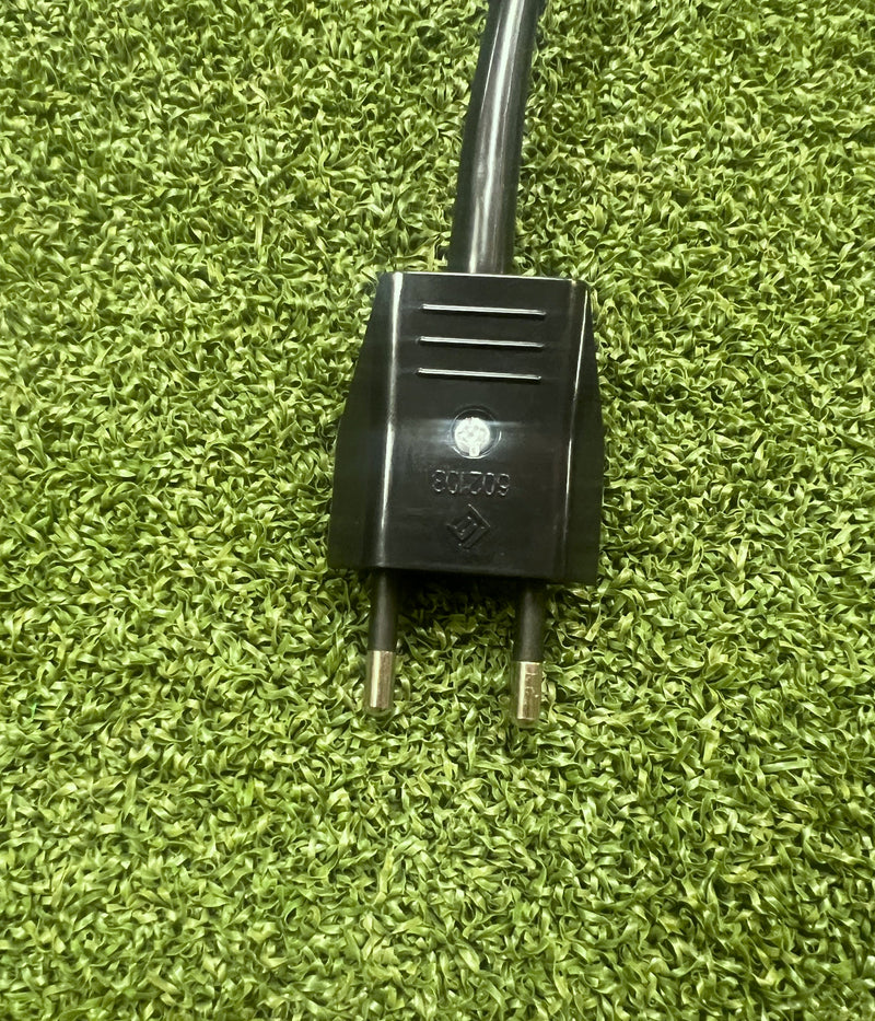 Black 10A 2-Pole European Plug
