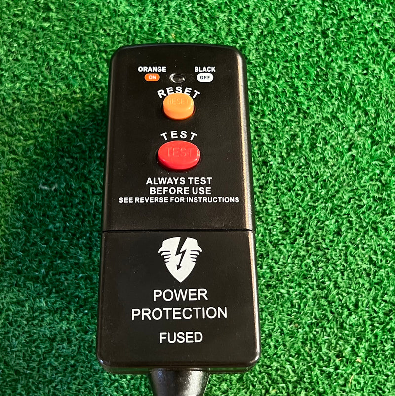 Extra Safe Outdoor Extension Lead with RCD Plug and 4-way Socket.